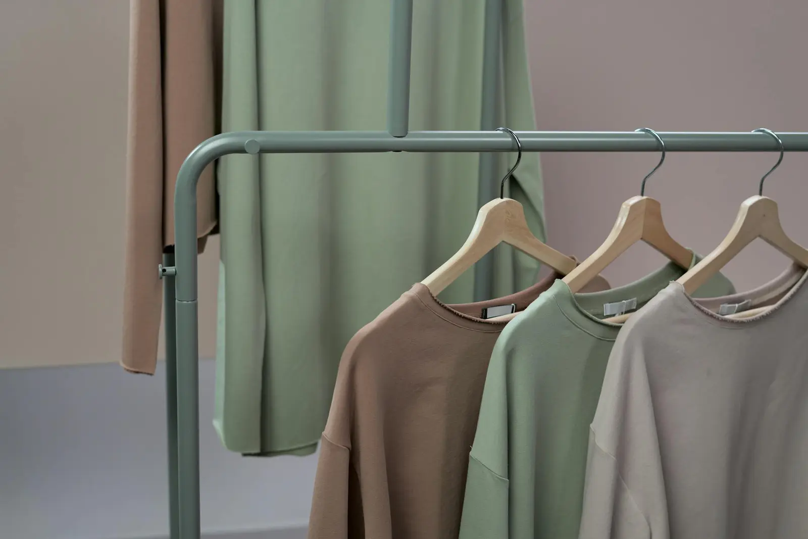 Styling wardrobe for a shoot